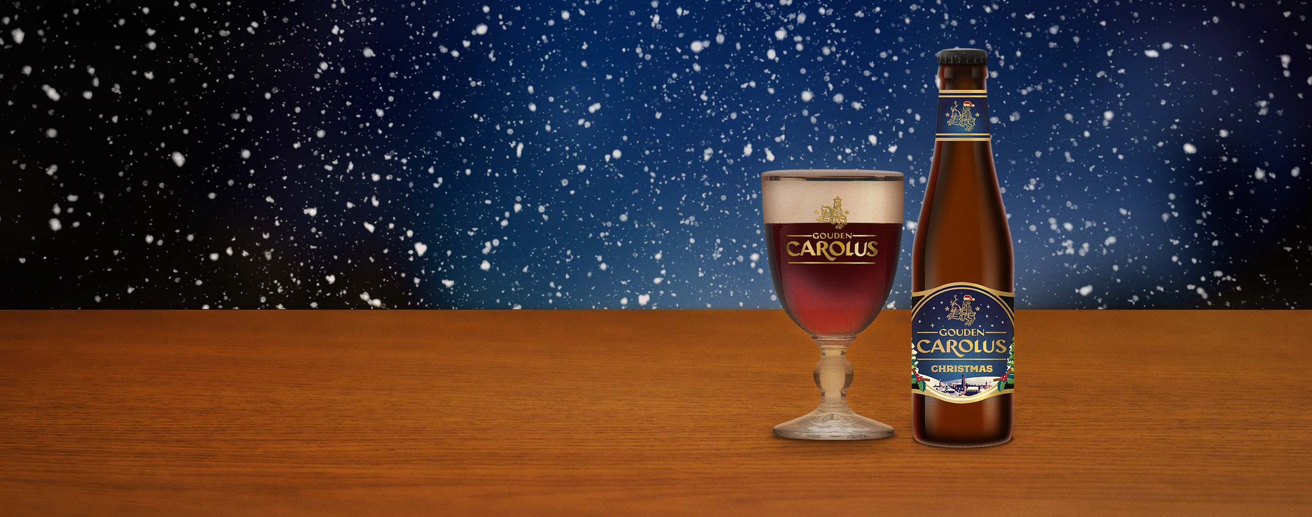Gouden Carolus Christmas met glas