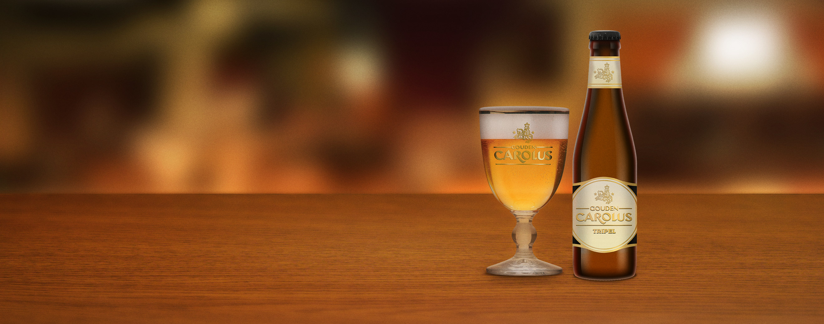 Gouden Carolus Tripel met glas